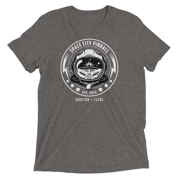 Space City Pinball B/W - Premium Tri-blend T-shirt