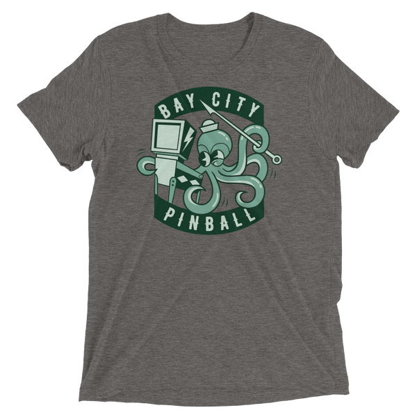 Bay City Pinball Octopus - Premium Triblend T-shirt