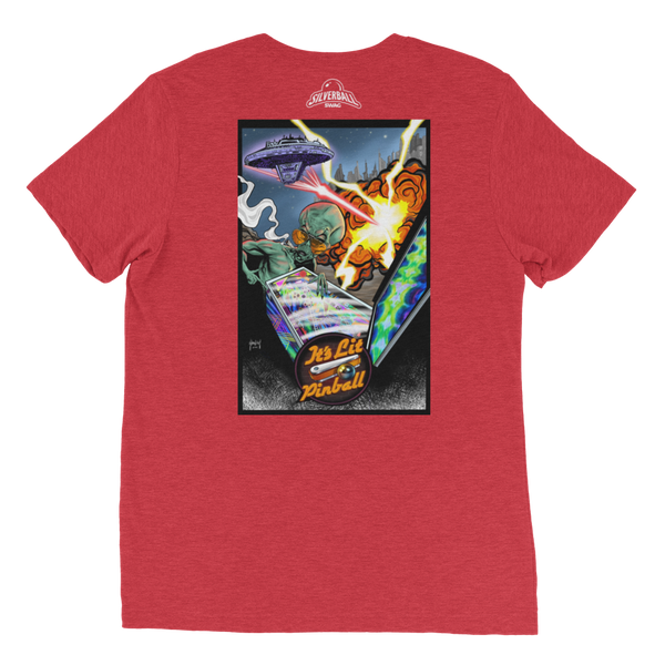 It's Lit Pinball Alien - Premium Triblend T-shirt