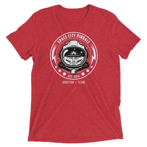 Space City Pinball B/W - Premium Tri-blend T-shirt