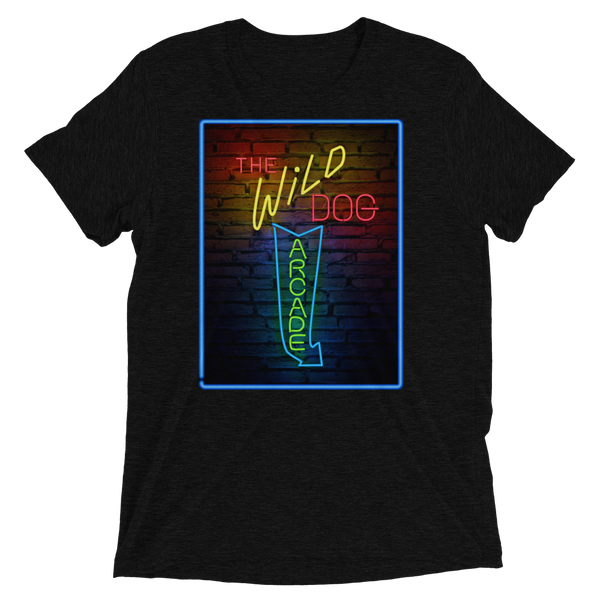 Wild Dog Arcade Graphic Front - Premium Triblend T-shirt