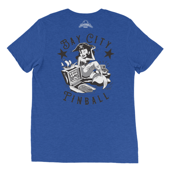 Bay City Pinball Back Design - Premium Triblend T-shirt