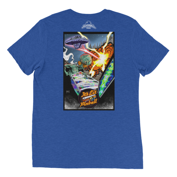 It's Lit Pinball Alien - Premium Triblend T-shirt