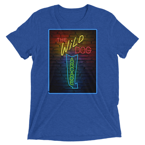 Wild Dog Arcade Graphic Front - Premium Triblend T-shirt