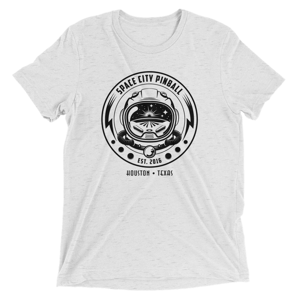 Space City Pinball B/W - Premium Tri-blend T-shirt