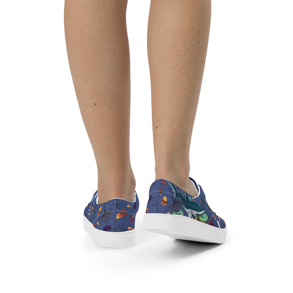 Sea of Pinball - Women’s lace-up canvas shoes