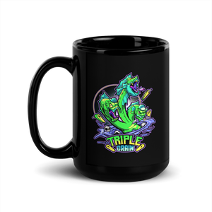 Triple Drain Hydra - Black Glossy Mug