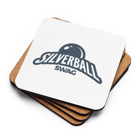 Silverball Swag - Cork-back coaster