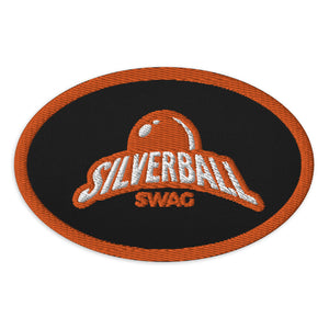 Silverball Swag - Embroidered Oval Patch (multiple colors available)