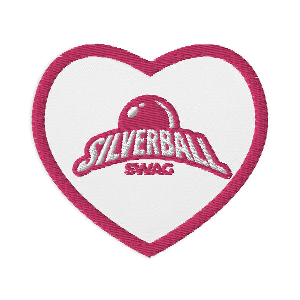 Silverball Swag - Embroidered Heart Patch (multiple colors available)