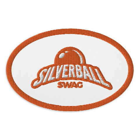 Silverball Swag - Embroidered Oval Patch (multiple colors available)