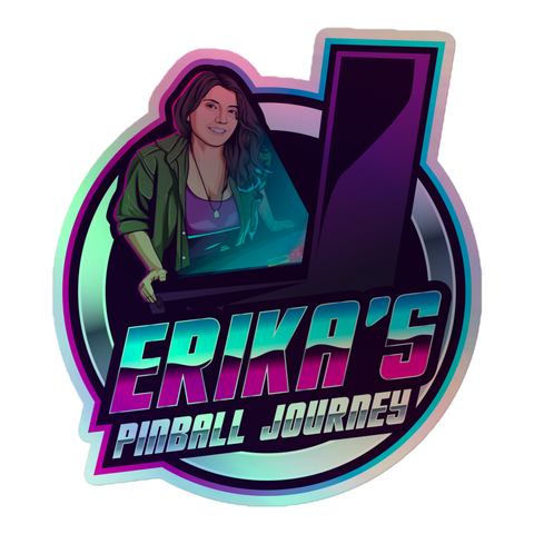 Erika's Pinball Journey - Holographic stickers