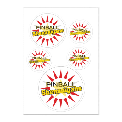 Pinball Shenanigans - Sticker sheet