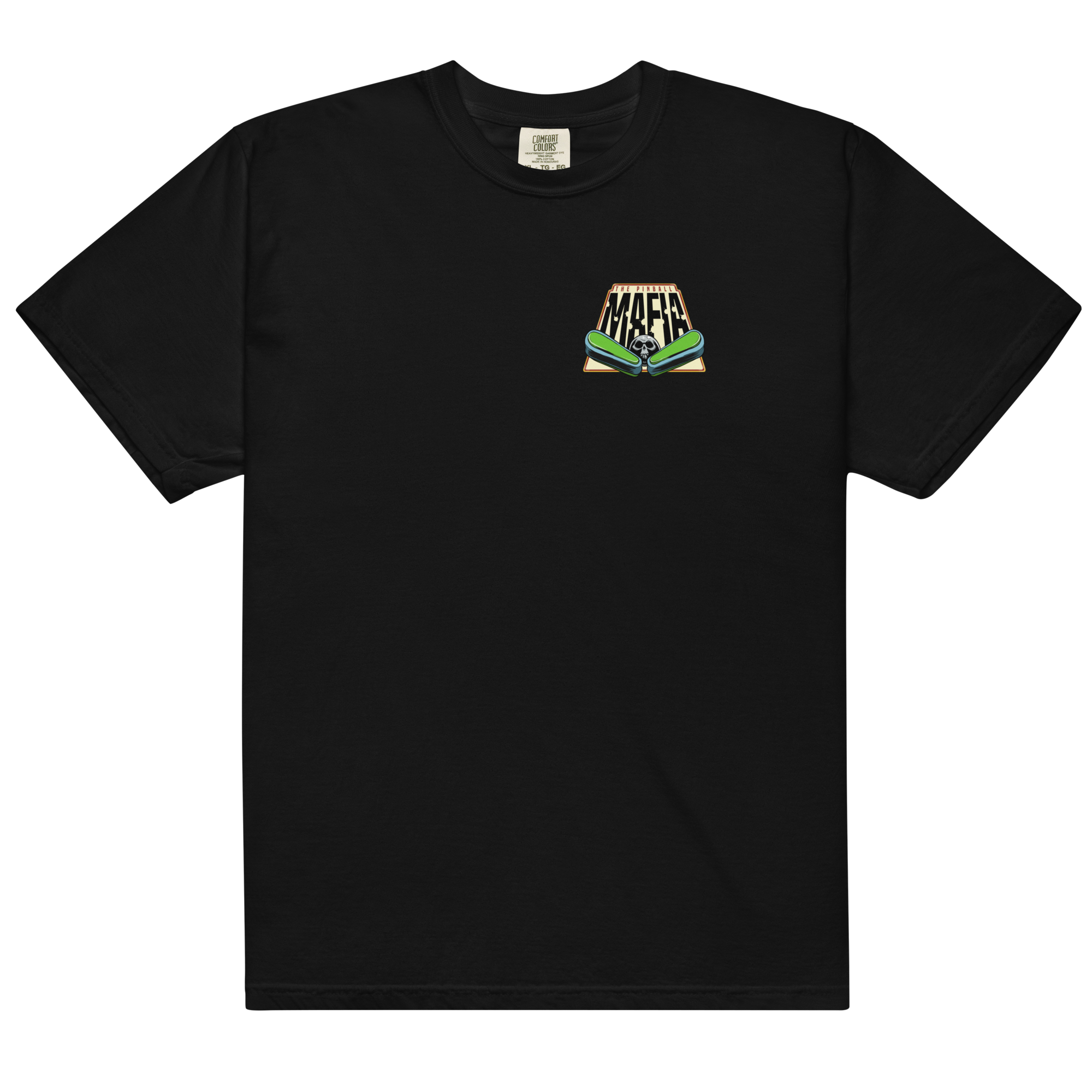 The Pinball Mafia w/Back Graphic - Comfort Colors Heavyweight T-shirt