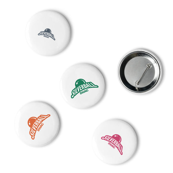 Silverball Swag - Set of pin buttons