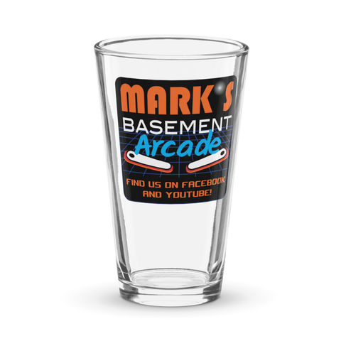 Mark's Basement Arcade - Pint glass