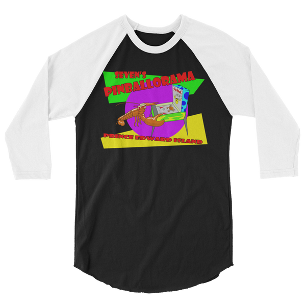 Seven's Pinballorama Lobster - 3/4 Sleeve Shirt