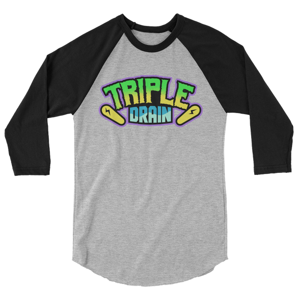 Triple Drain (Full Color) - 3/4 Sleeve Shirt