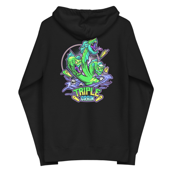 Triple Drain Hydra (White Front - Full Color Back) - Zip Hoodie