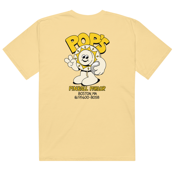 Pop's Pinball Parlor New Design w/ Back - Heavyweight t-shirt