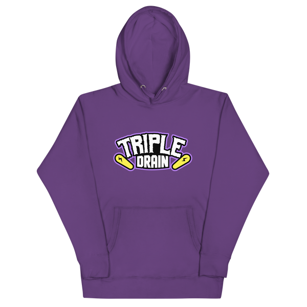 Triple Drain (White Front Only) - Unisex Hoodie