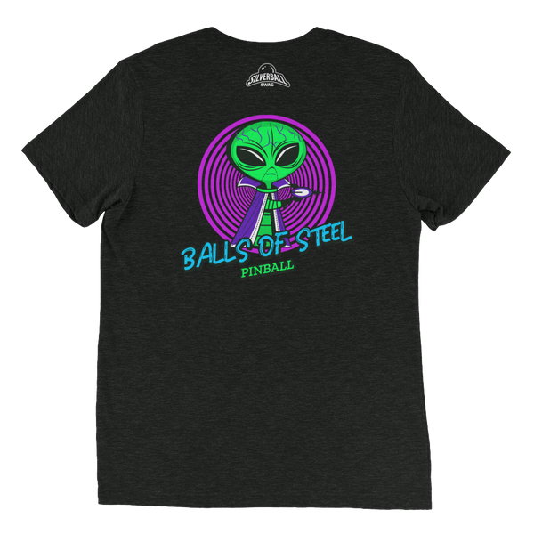 Balls of Steel w/ Alien Back - Premium Tri-blend T-shirt