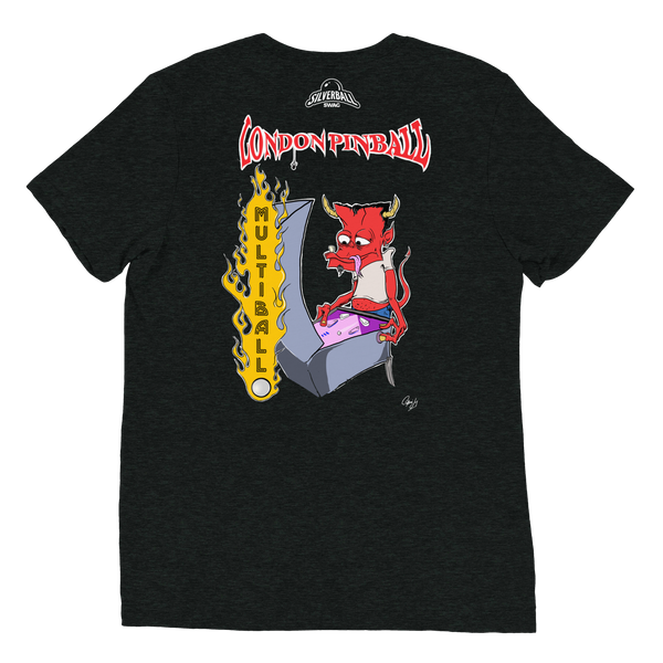 London Pinball Demon Multiball - Premium Tri-blend T-shirt