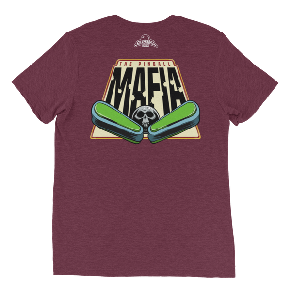 The Pinball Mafia Ball w/Back - Premium Tri-Blend T-shirt