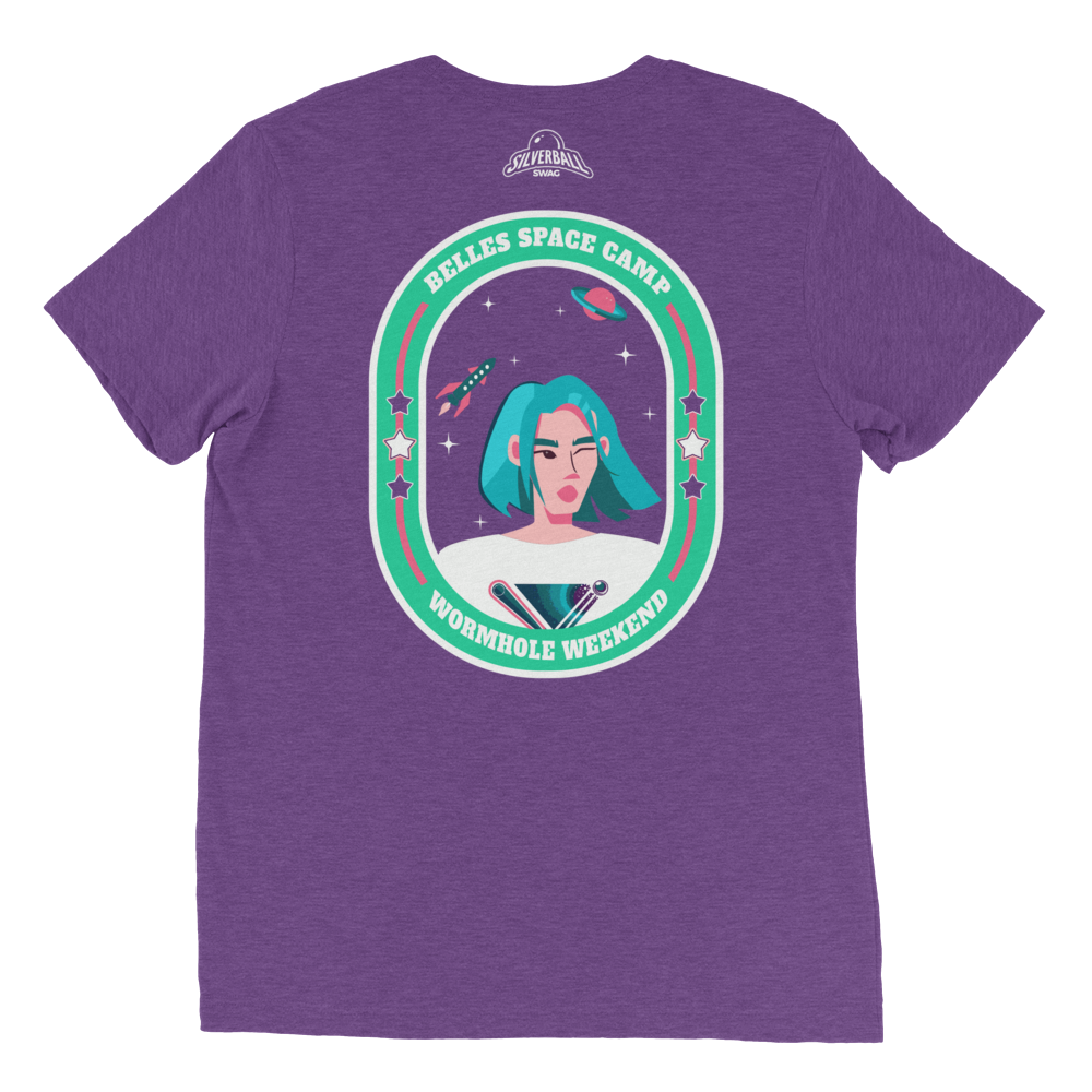 Belles Space Camp w/ Back Design - Premium Tri-blend t-shirt