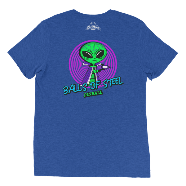 Balls of Steel w/ Alien Back - Premium Tri-blend T-shirt