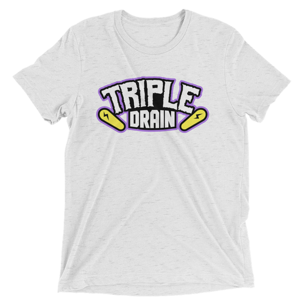 Triple Drain (White) - Premium Tri-blend T-shirt