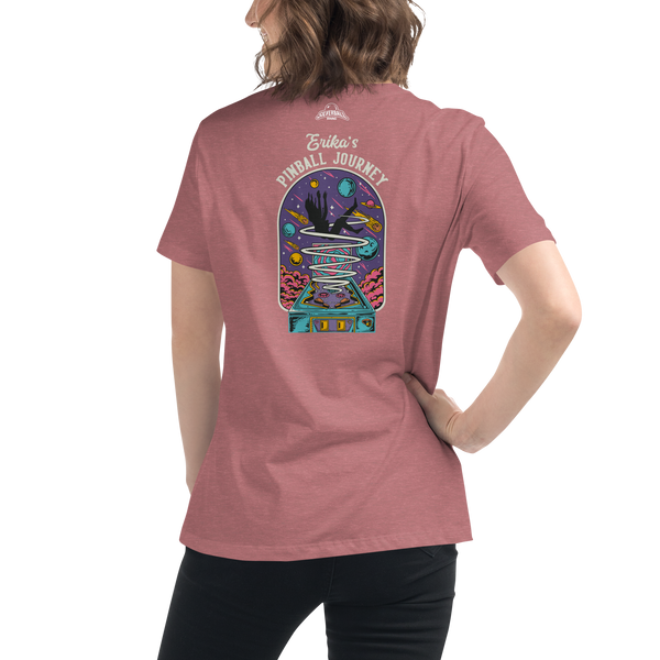 Erika's Pinball Journey Silhouette - Women's Relaxed T-Shirt