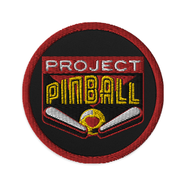 Project Pinball - Embroidered patches