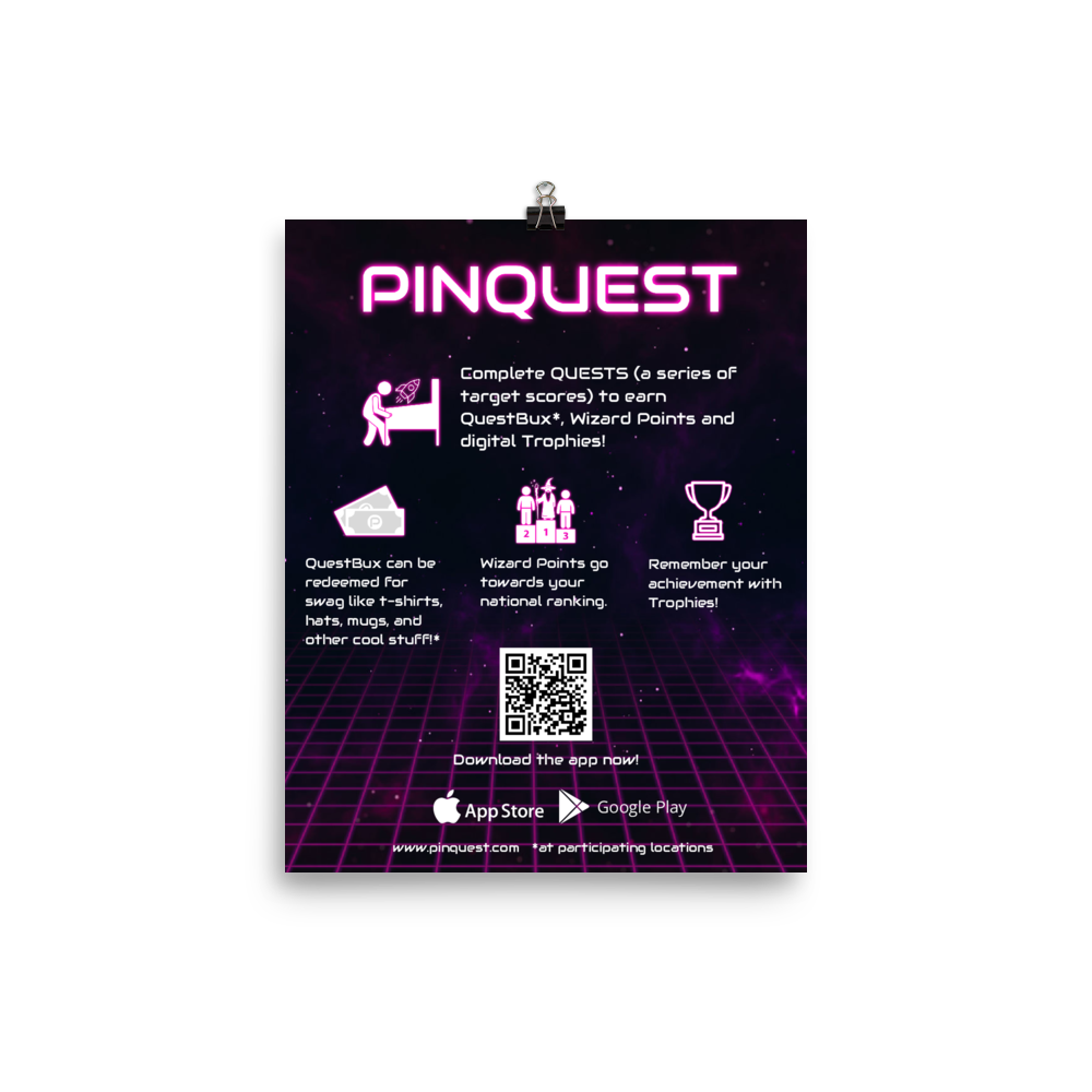 PINQUEST Features - 8x10 Poster