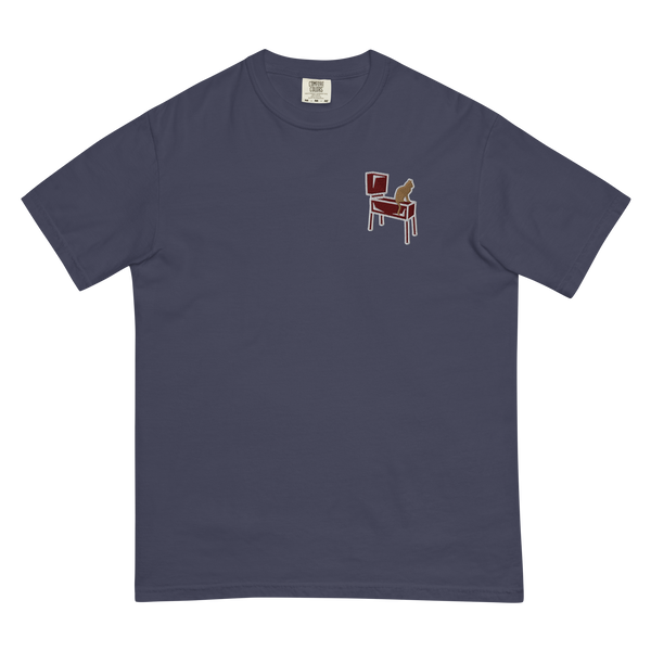 Pinball Cats - Embroidered Heavyweight T-shirt