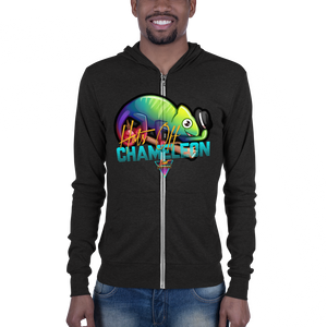Hats Off Chameleon - Zip Hoodie - Silverball Swag