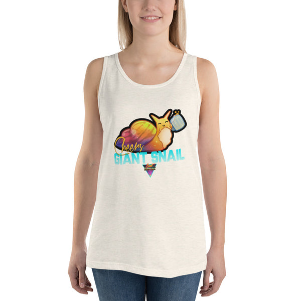 Cheers Giant Snail - Unisex Tank Top - Silverball Swag