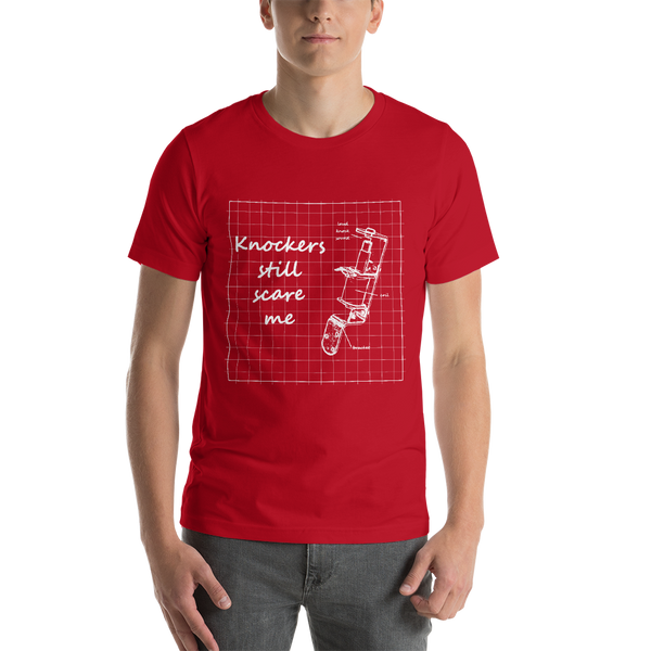 Knockers Still Scare Me - Super Soft Unisex T-Shirt - Silverball Swag