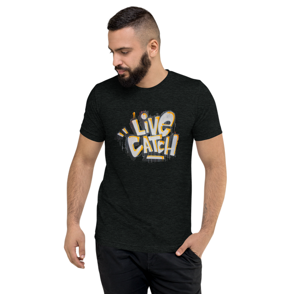 LiveCatchPinball Graffiti Logo - Premium T-Shirt - Silverball Swag
