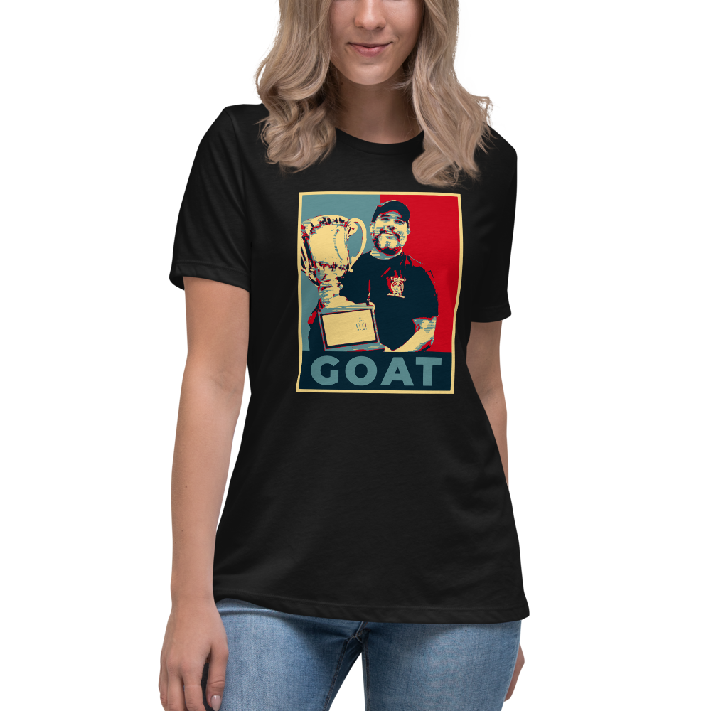 Keith Elwin GOAT - Women's Relaxed T-Shirt - Silverball Swag