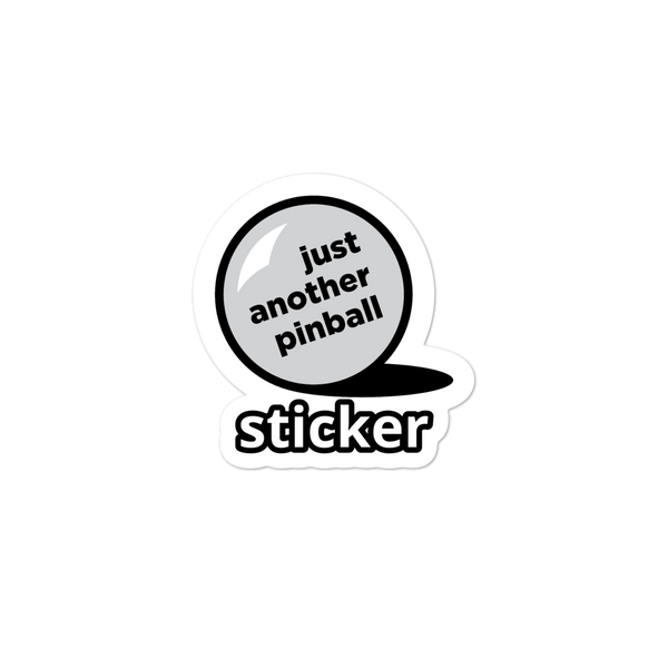 just another pinball - Stickers - Silverball Swag