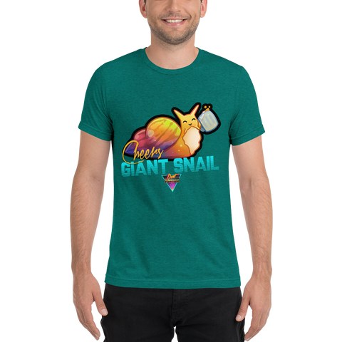 Cheers Snail - Premium Tri-Blend T-Shirt - Silverball Swag