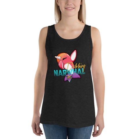 Dabbing Narwhal - Unisex Tank Top - Silverball Swag
