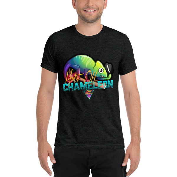 Hats Off Chameleon - Premium Tri-Blend T-Shirt - Silverball Swag