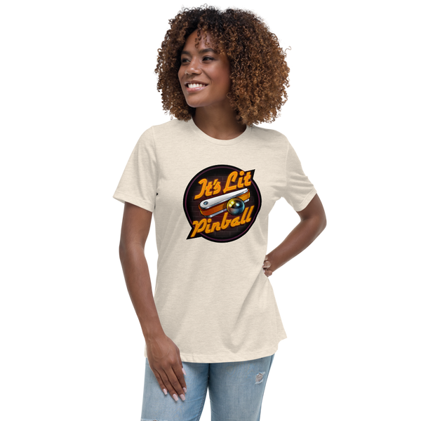 It's Lit Pinball - Women's Relaxed T-Shirt - Silverball Swag
