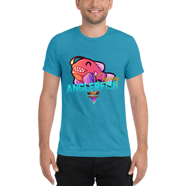 Cheering Angler Fish - Premium Tri-Blend T-shirt - Silverball Swag