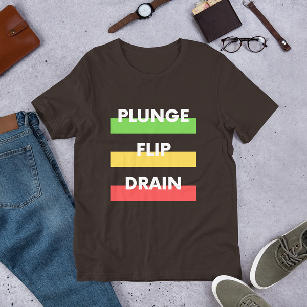 Plunge Flip Drain - Super Soft T-Shirt - Silverball Swag