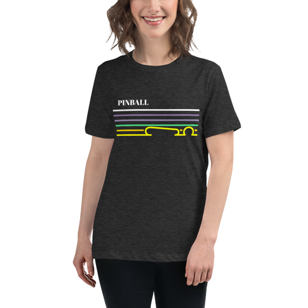 Pinball Lines - Women's Relaxed T-Shirt - Silverball Swag