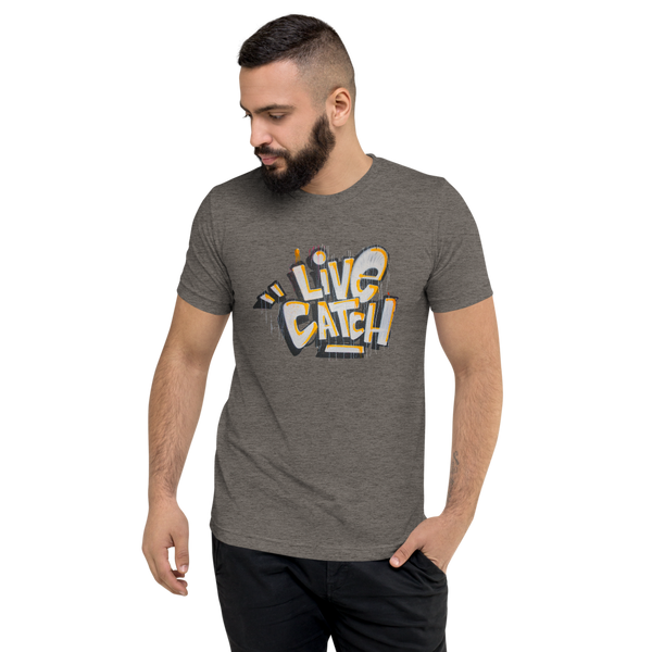 LiveCatchPinball Graffiti Logo - Premium T-Shirt - Silverball Swag