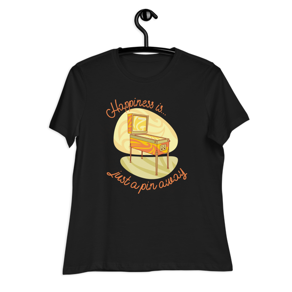 Happiness Is Just A Pin Away - Women's Relaxed T-Shirt - Silverball Swag